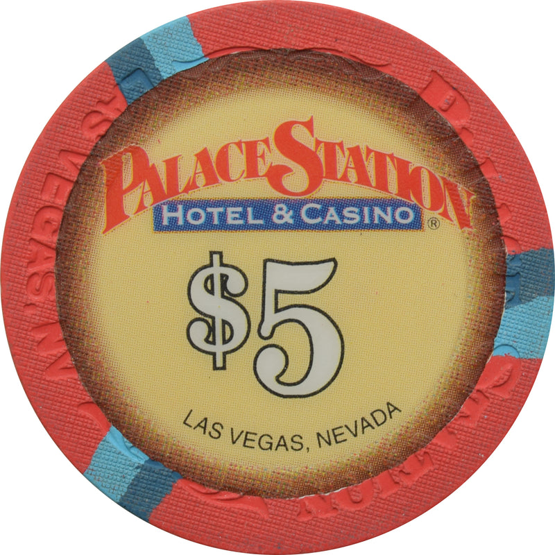 Palace Station Casino Las Vegas Nevada $5 Chip 2001