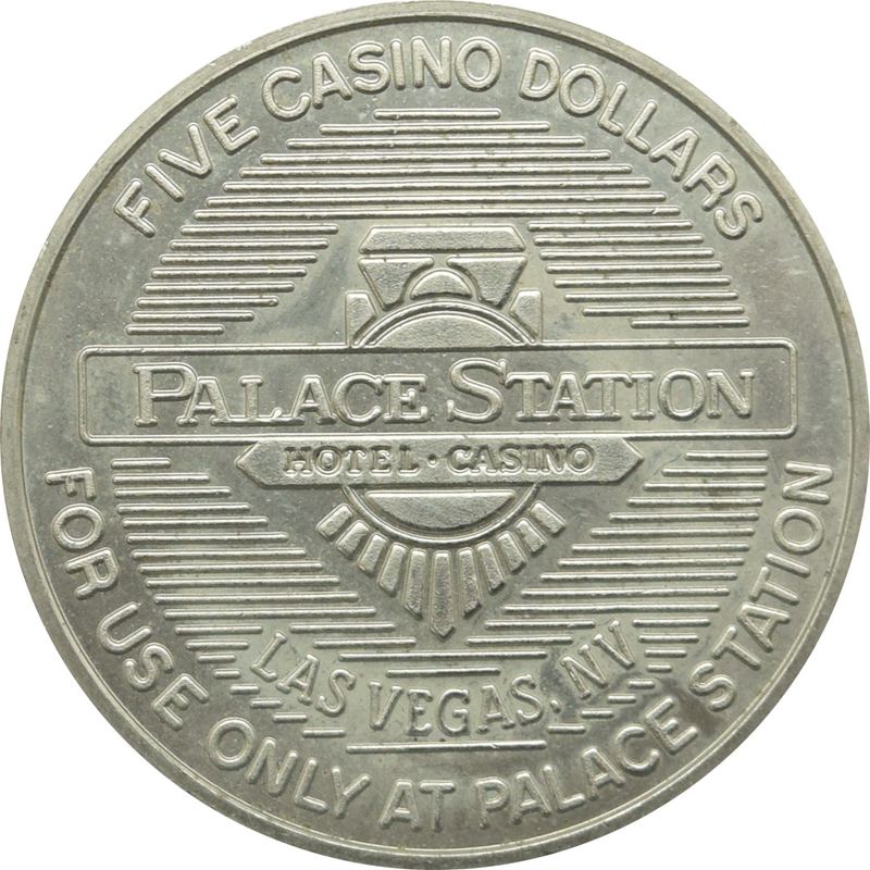 Palace Station Casino Las Vegas Nevada $5 Token 1987