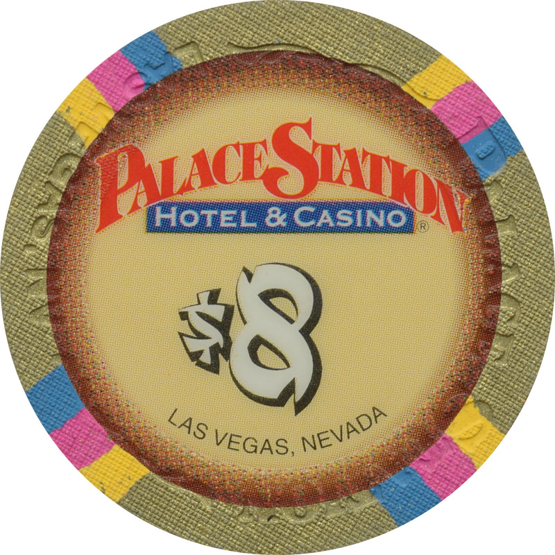 Palace Station Casino Las Vegas Nevada $8 Chip 2001