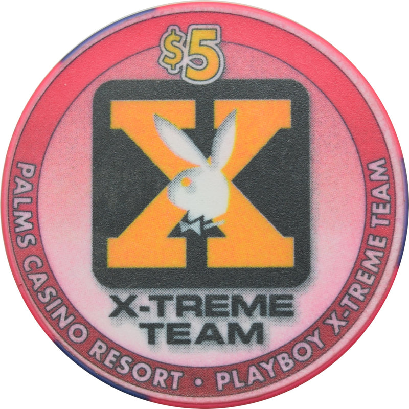 Palms Playboy Club Casino Las Vegas Nevada $5 X-Treme Team Chip 2004