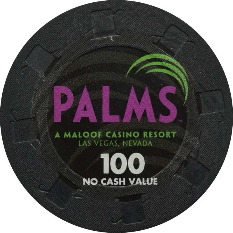 Palms Casino Resort Las Vegas Nevada $100 No Cash Value The Mint Lounge 48mm Chip 2008