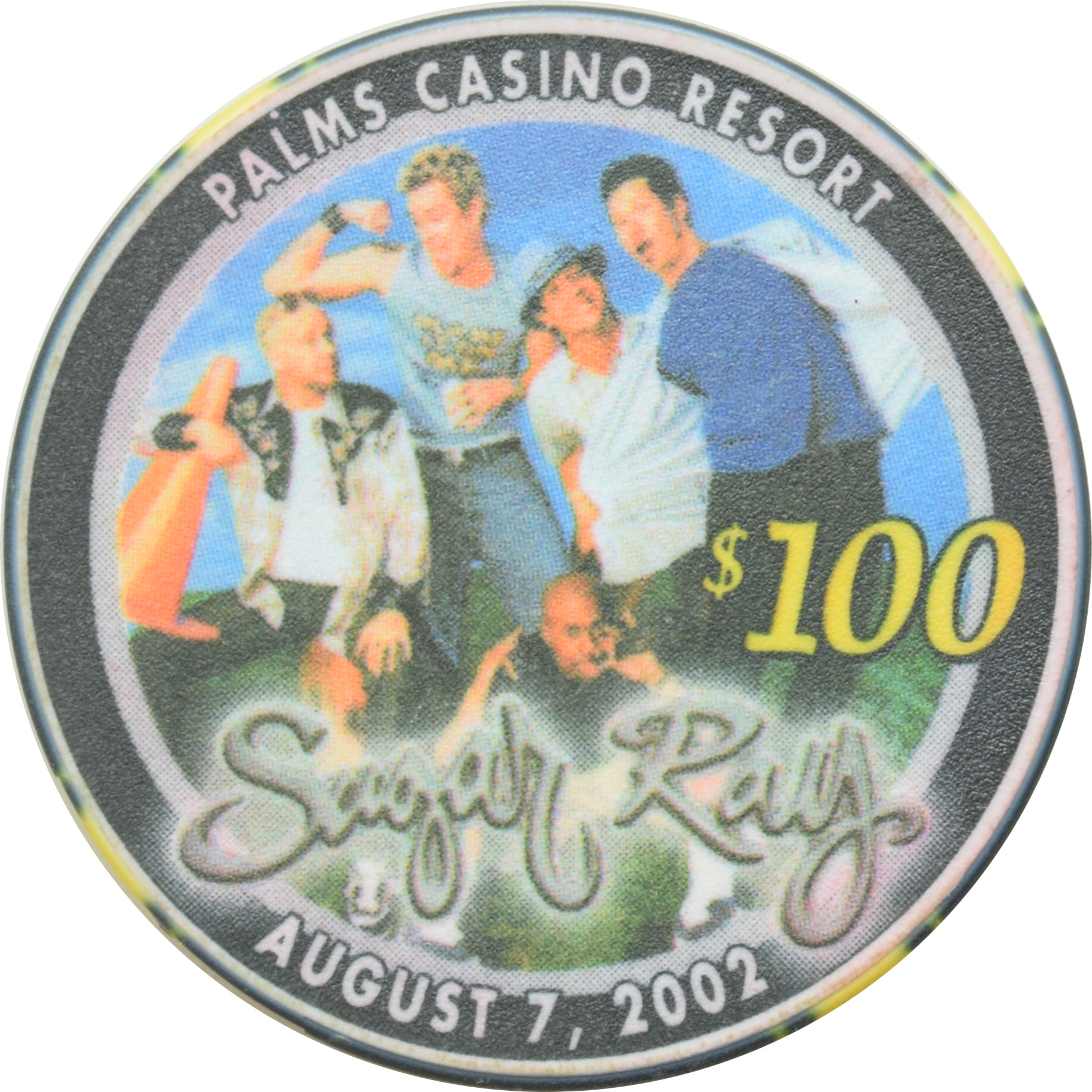 Palms Casino Las Vegas Nevada $100 Sugar Ray Chip 2002