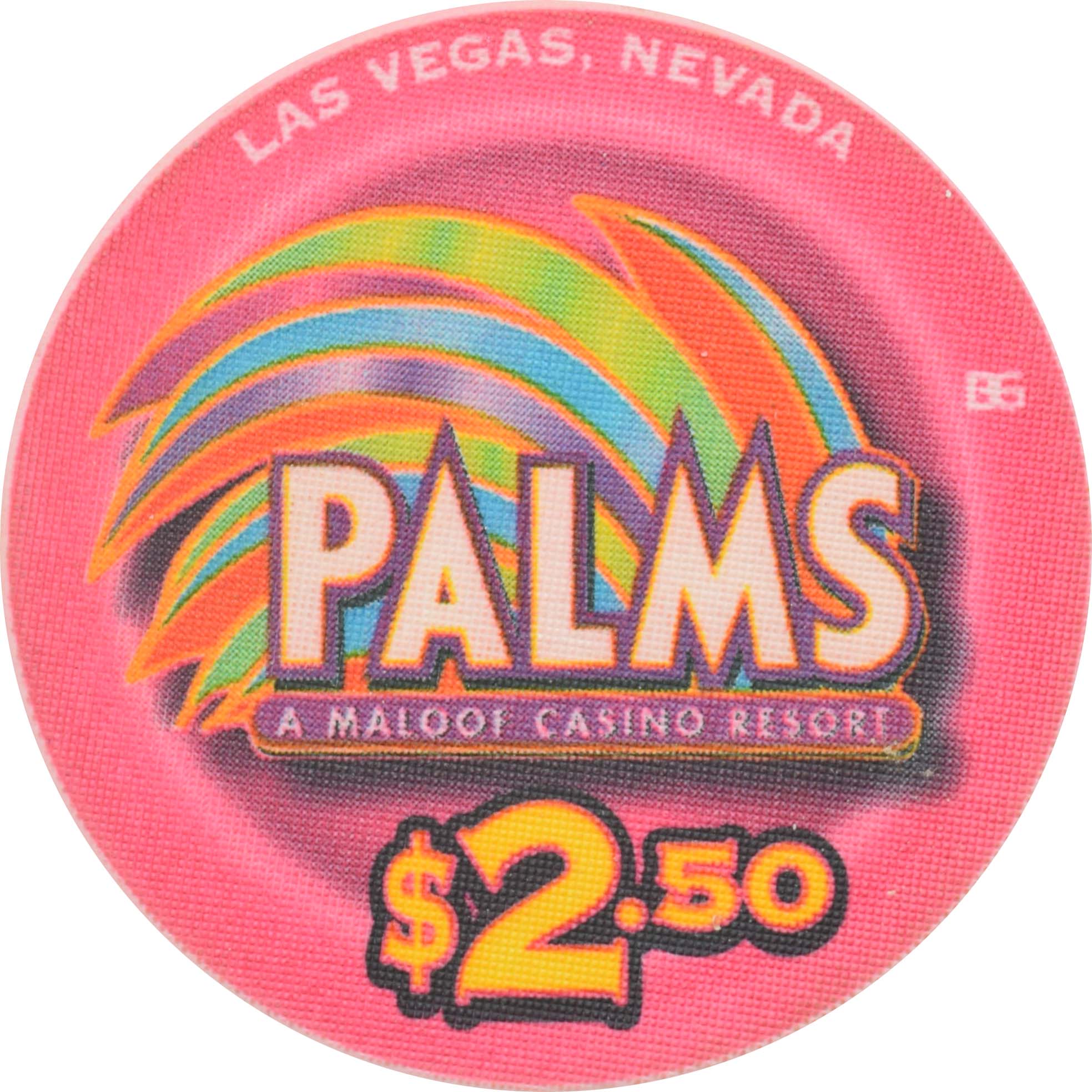 Palms Casino Las Vegas Nevada $2.50 Seattle Slew Triple Crown Winner 1977 Chip 2003