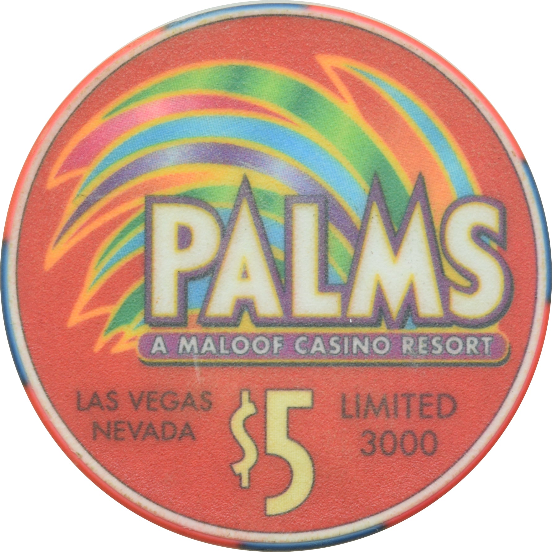 Palms Casino Las Vegas Nevada $5 CSI Chip 2002