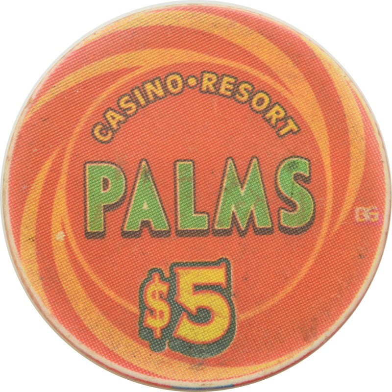 Palms Casino Las Vegas Nevada $5 Jacks Chip 2001