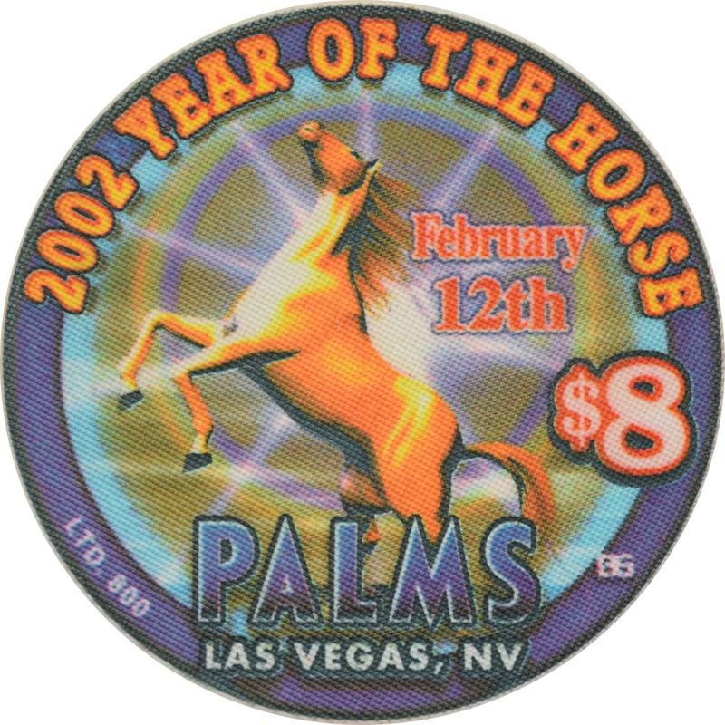 Palms Casino Resort Las Vegas Nevada $8 Year of the Horse Chip 2002