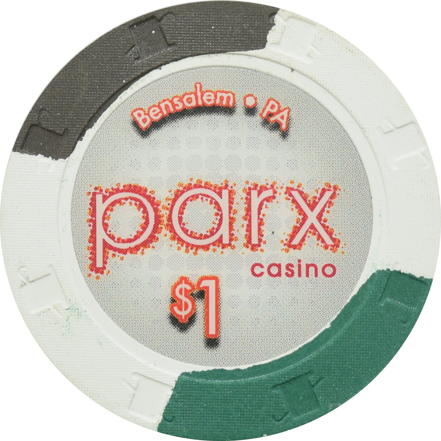 Parx Casino Bensalem PA $1 Chip