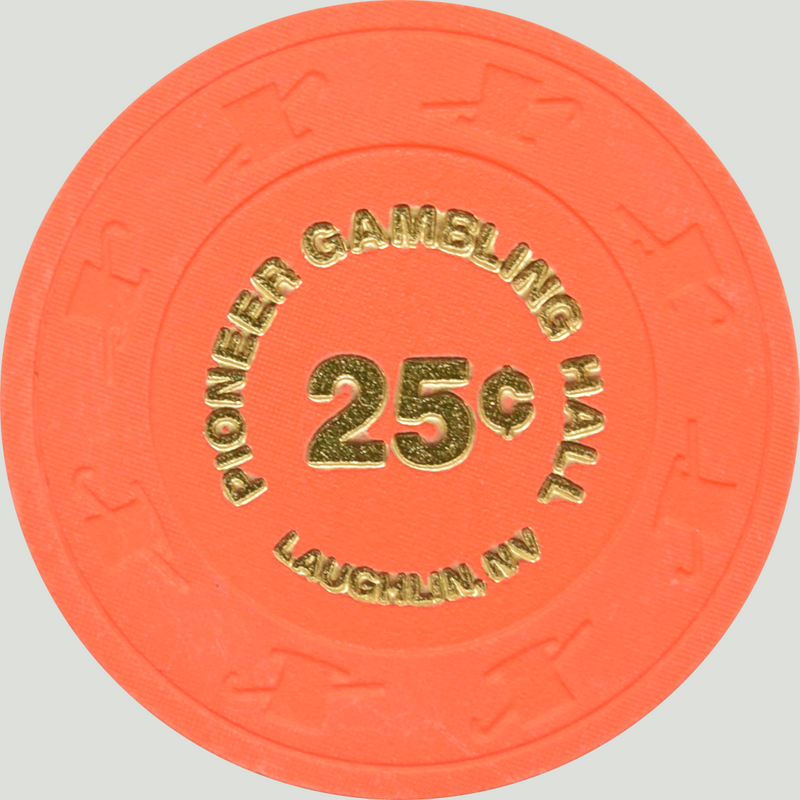 Pioneer Gambling Hall Casino Laughlin Nevada 25 Cent Chip 1988