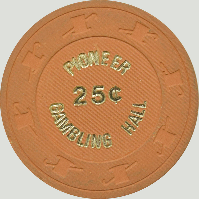 Pioneer Gambling Hall Casino Laughlin Nevada 25 Cent Chip 1980