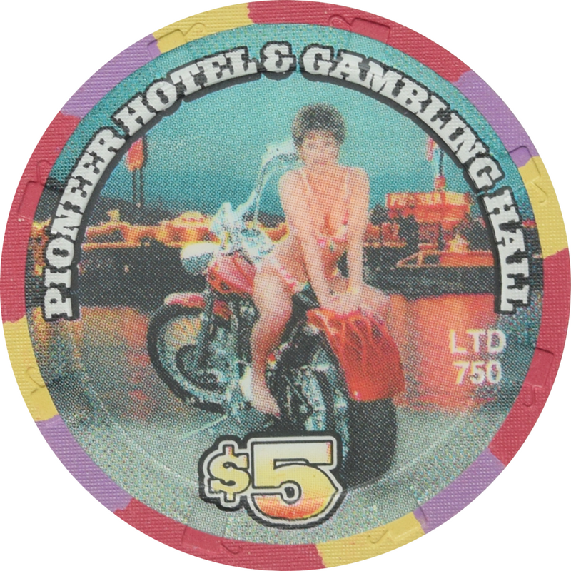 Pioneer Gambling Hall Casino Laughlin Nevada $5 River Run Chip 2001