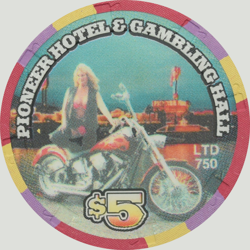 Pioneer Gambling Hall Casino Laughlin Nevada $5 River Run Chip 2001