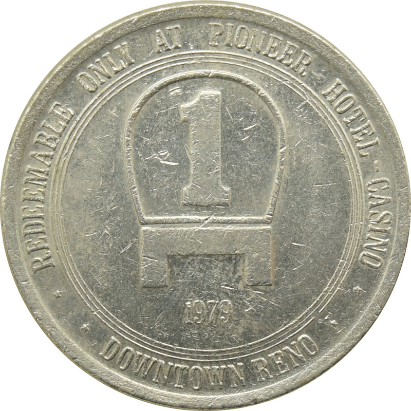 Pioneer Hotel Casino Reno NV $1 Token 1979