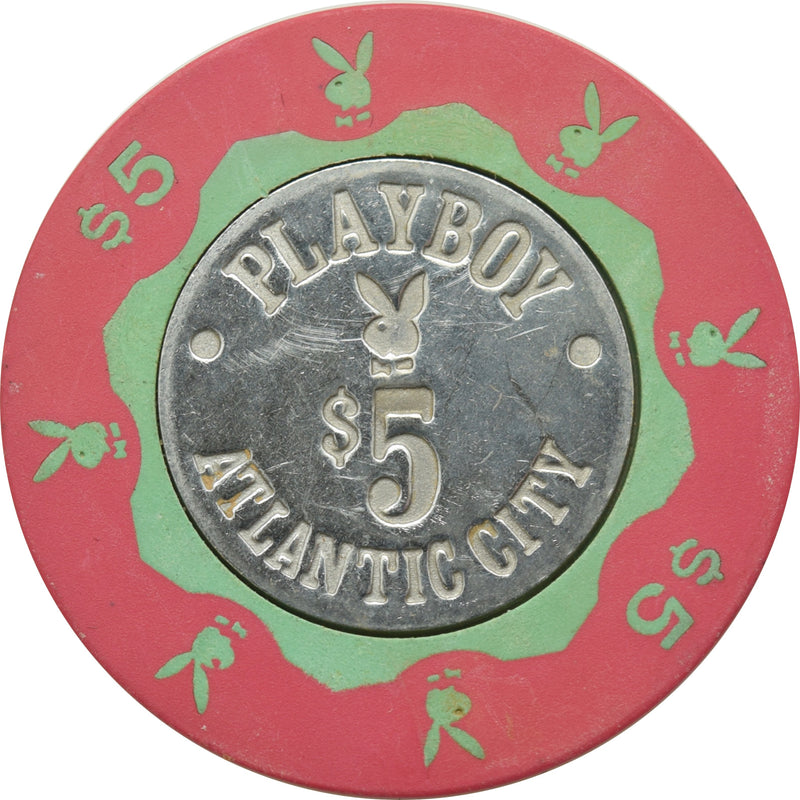 Playboy Casino Atlantic City NJ $5 Green Chip