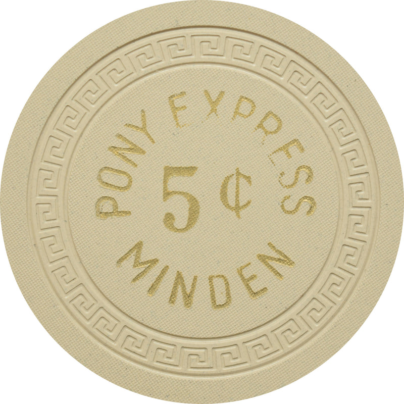 Pony Express Casino Minden Nevada 5 Cent Chip 1955