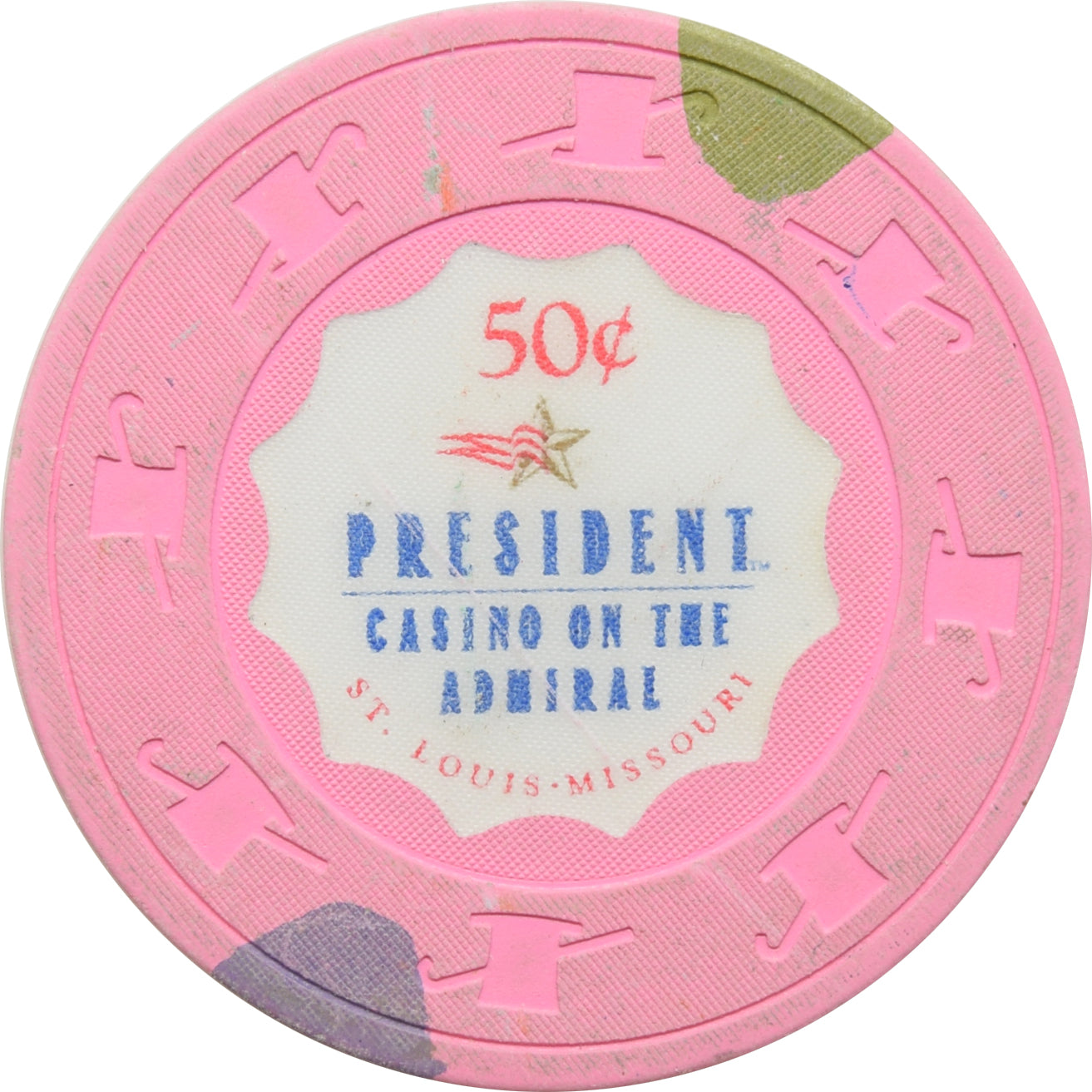 President Casino St Louis MO 50 Cent Chip