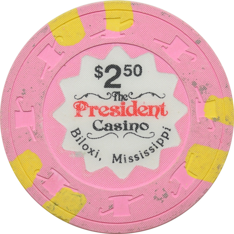 The President Casino Biloxi MS $2.50 Chip