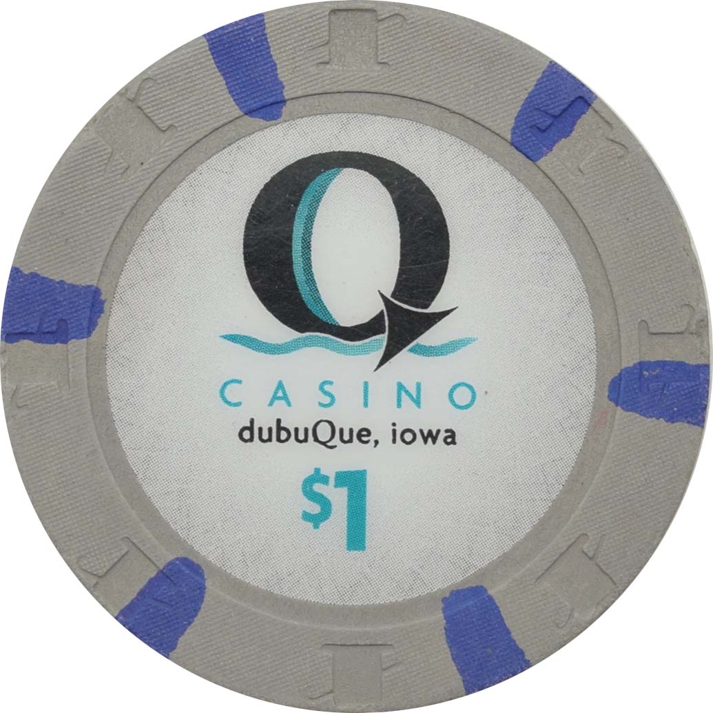 Q Casino Dubuque Iowa $1 Chip