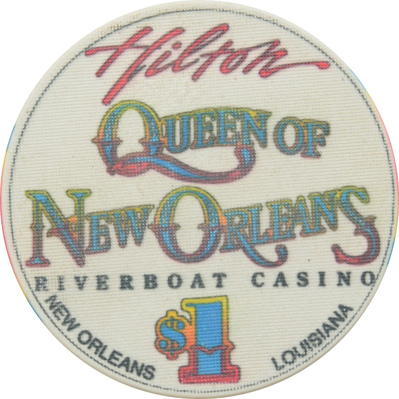 Queen of New Orleans Riverboat Casino New Orleans LA $1 Chip