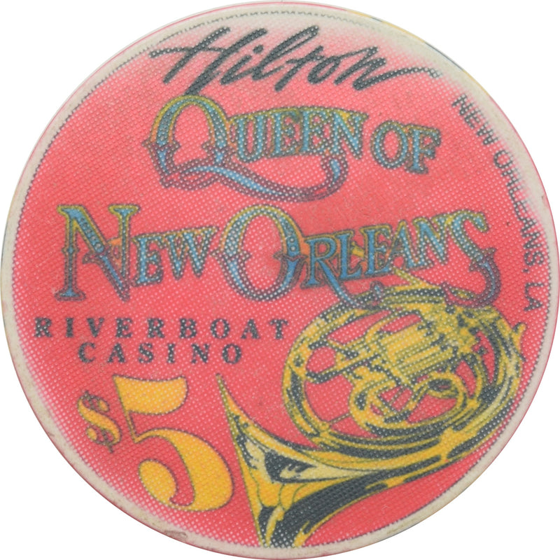 Queen of New Orleans Riverboat Casino New Orleans LA $5 Chip