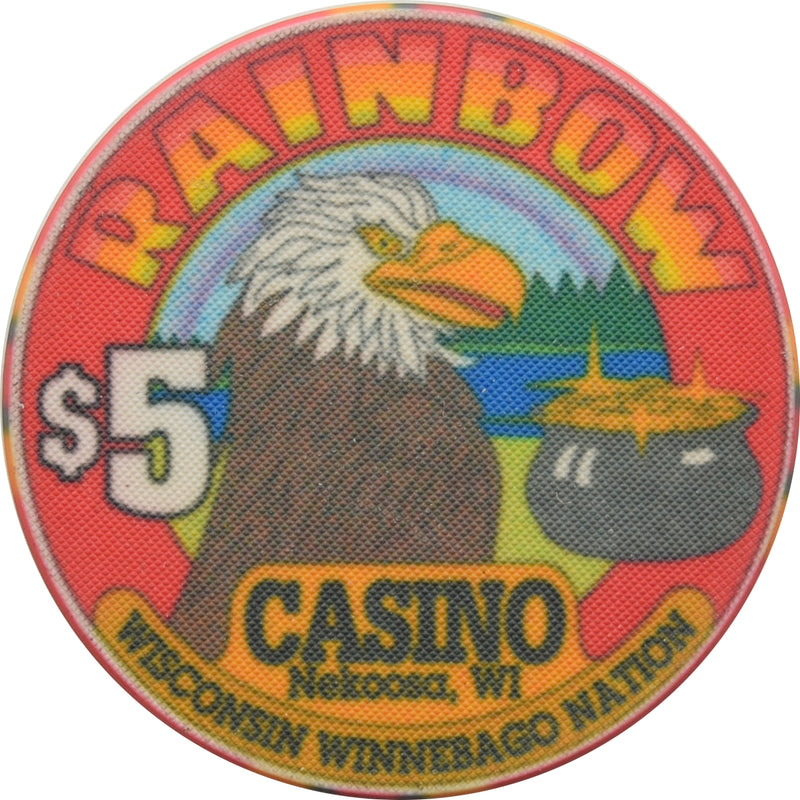 Rainbow Casino Nekoosa WI $5 Chip