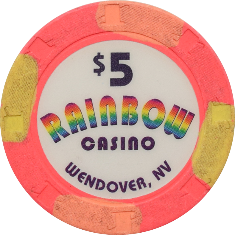 Rainbow Casino Wendover Nevada $5 Chip 2009