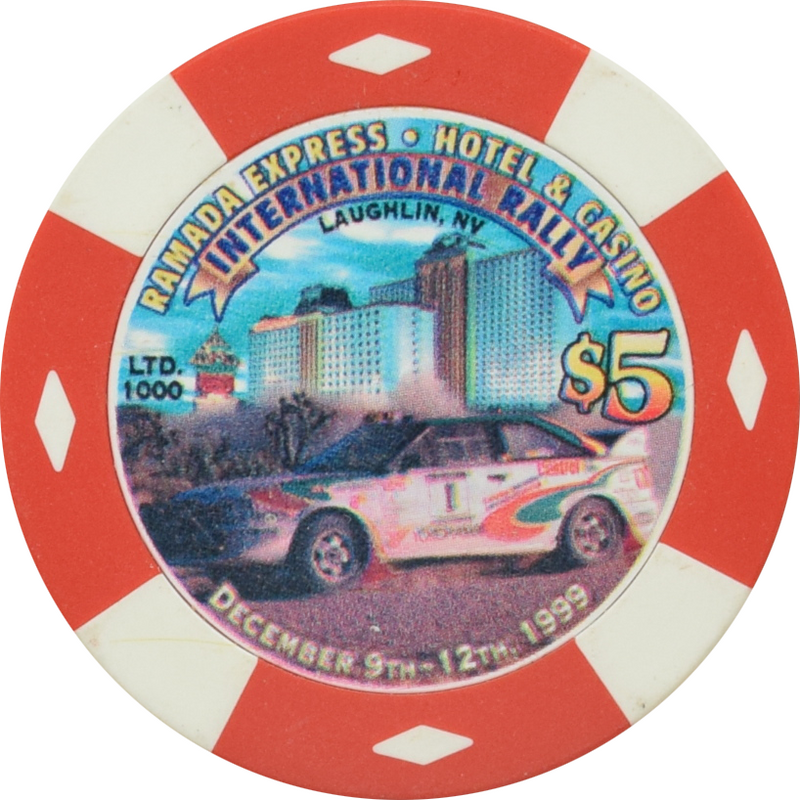 Ramada Express Casino Laughlin Nevada $5 International Rally Chip 1999