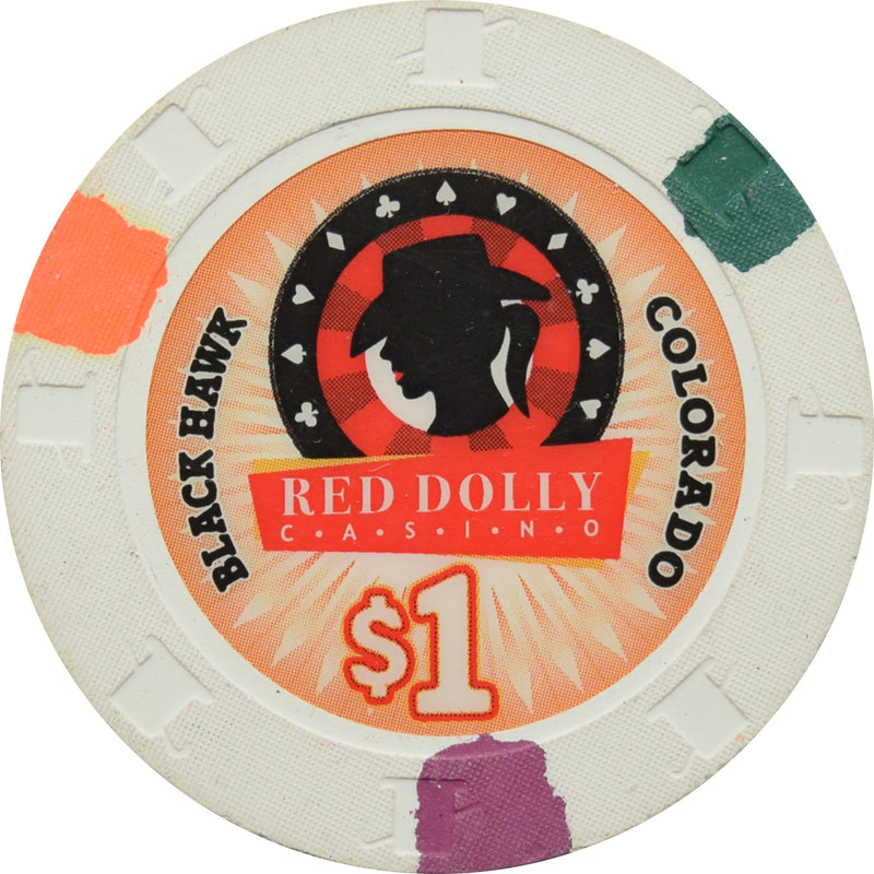 Red Dolly Casino Black Hawk Colorado $1 Chip