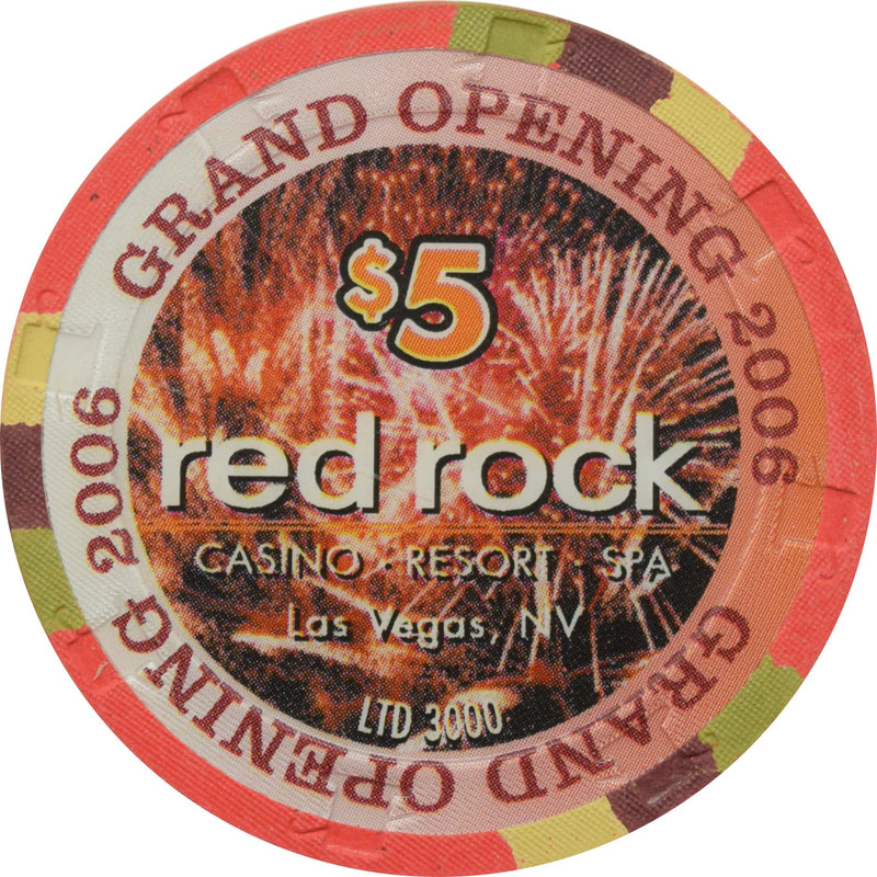 Red Rock Casino Las Vegas Nevada $5 Grand Opening Chip 2006