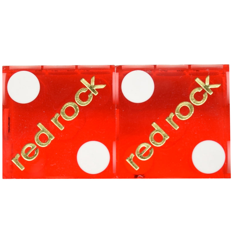 Red Rock Casino Used Pair of Matching Number Dice