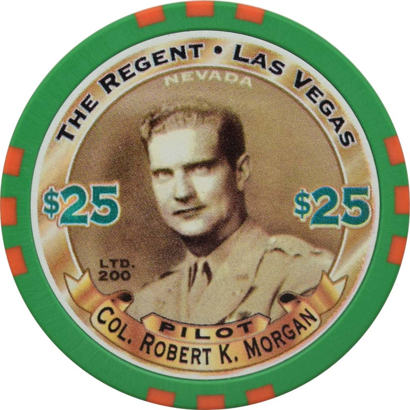 The Regent Casino Las Vegas Las Vegas $25 Col. Robert K. Morgan/Memphis Belle Chip 2001