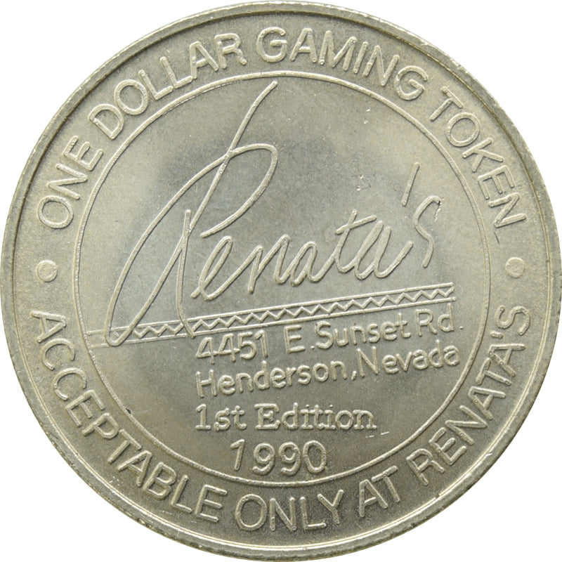 Renata's Casino Henderson NV $1 Token 1990