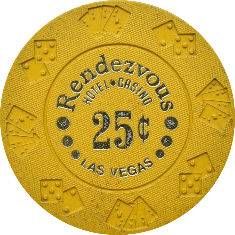 Rendezvous Casino Las Vegas Nevada 25 Cent Chip 1977