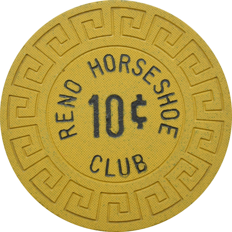 Horseshoe Club Casino Reno Nevada 10 Cent Chip 1973