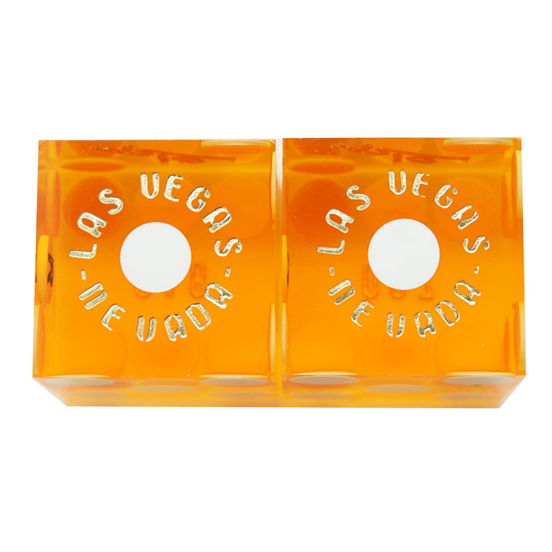 Rio Casino Used Orange Pair of Dice