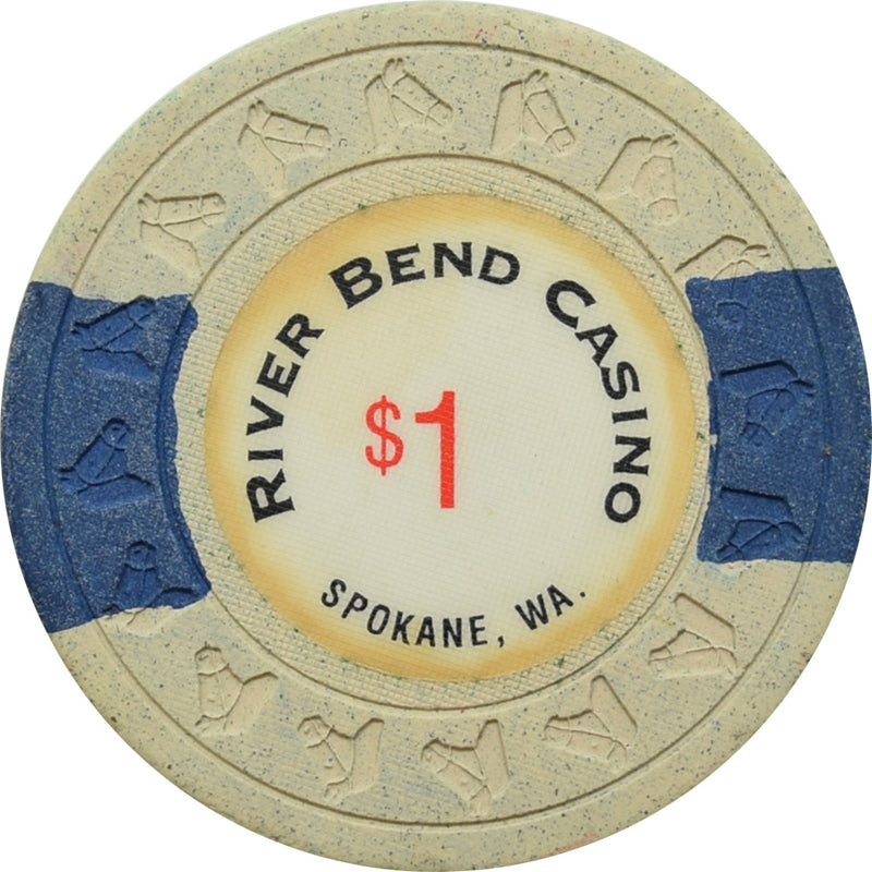 River Bend Casino Spokane Washington $1 Chip