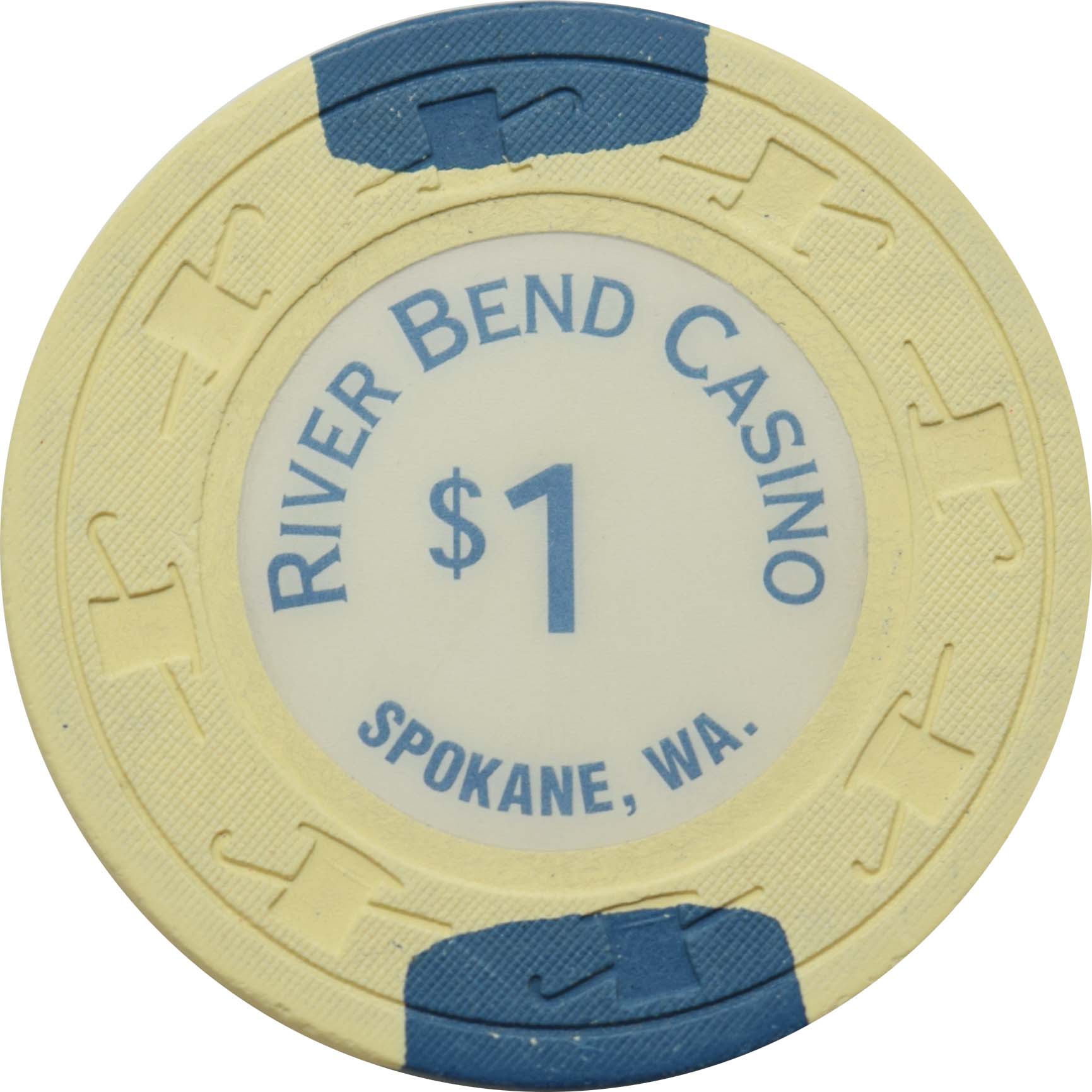 River Bend Casino Spokane Washington $1 Chip