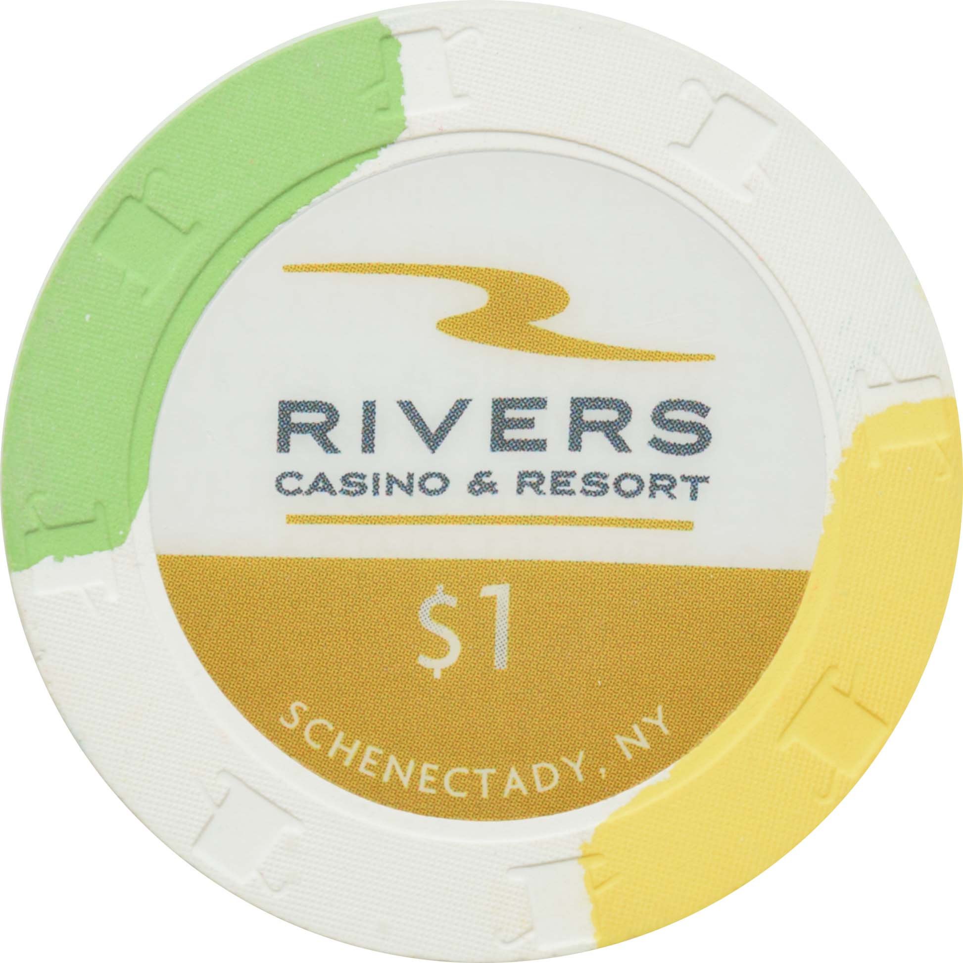 Rivers Casino Schenectady New York $1 Chip