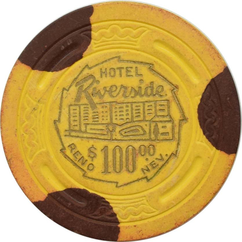 Riverside Casino Reno Nevada $100 Chip 1959