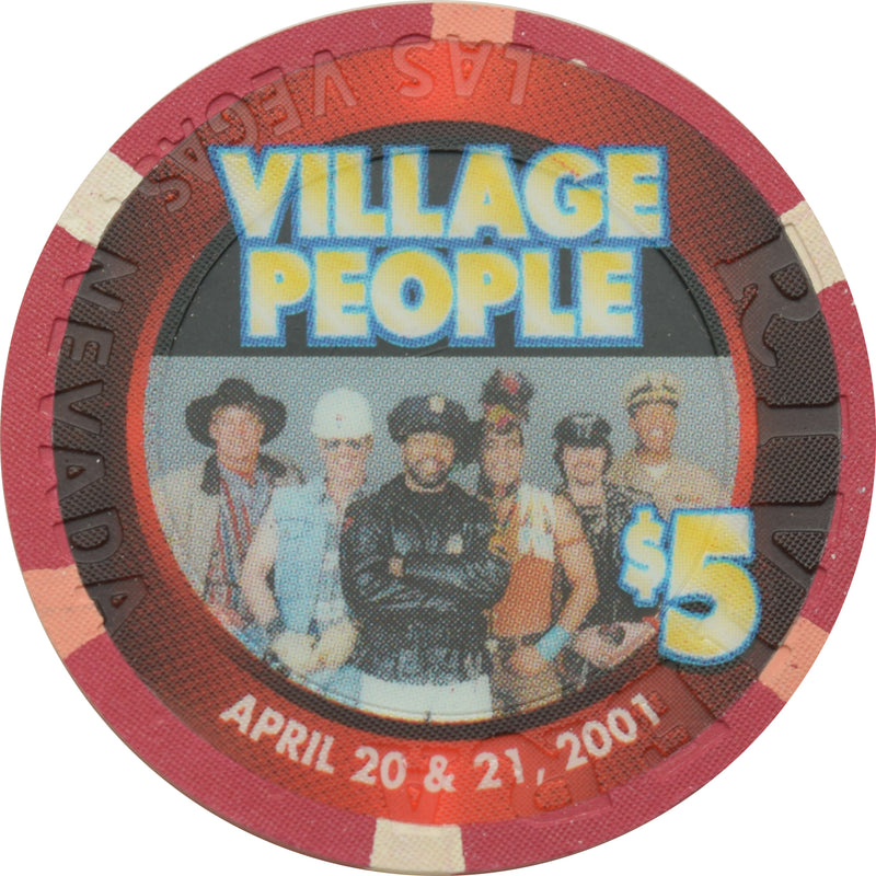 Riviera Casino Las Vegas Nevada $5 Village People Chip 2001