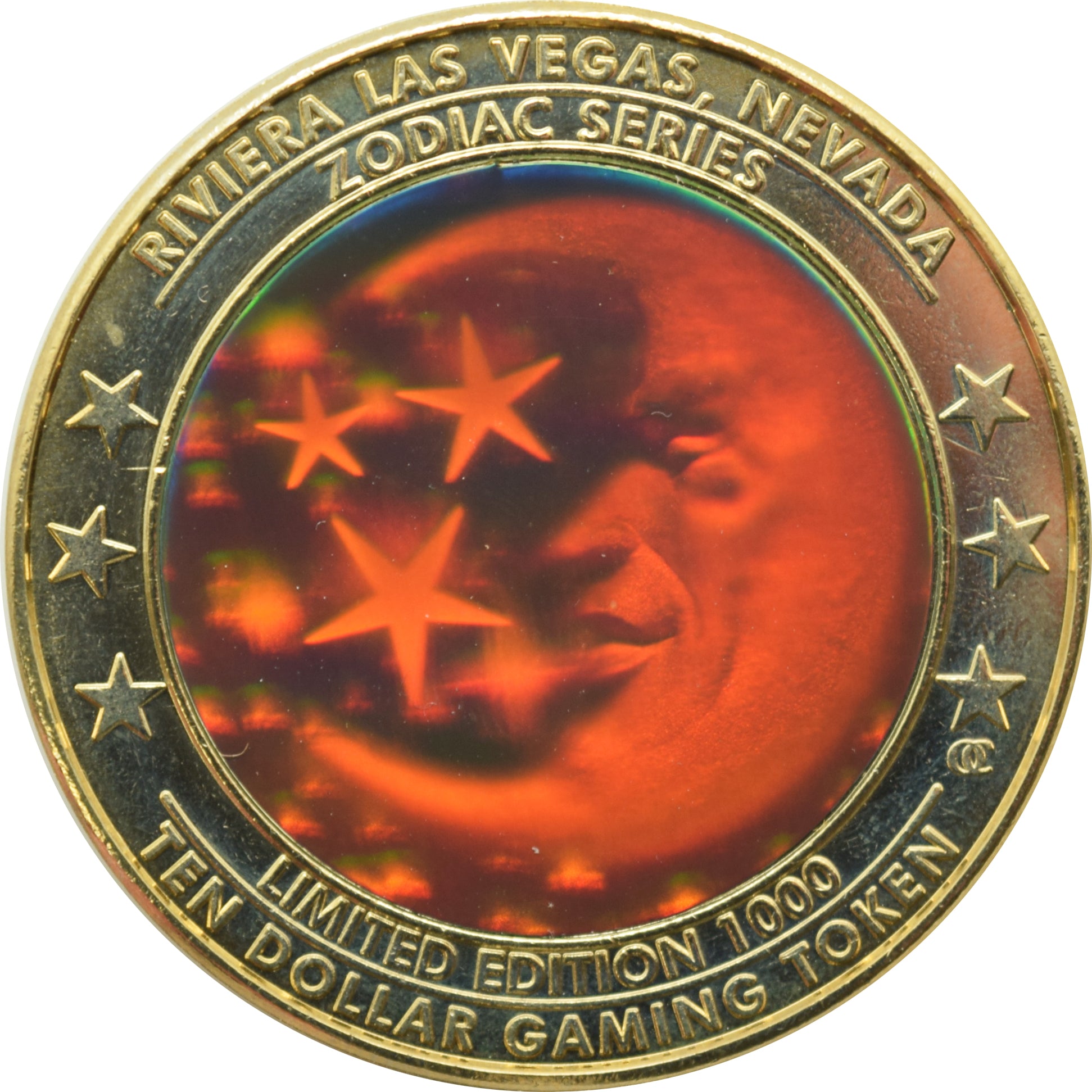 Riviera Casino Las Vegas "Virgo" $10 Zodiac Hologram Token 2002