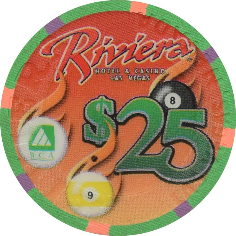 Riviera Casino Las Vegas Las Vegas $25 Billiard Congress (BCA) Chip 2002