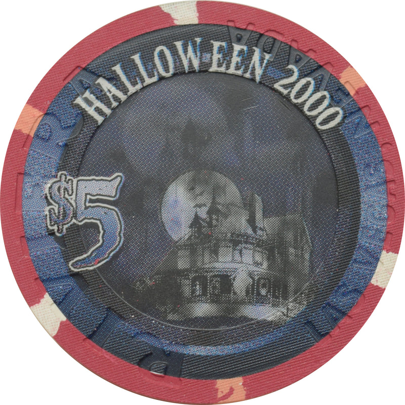 Riviera Casino Las Vegas Nevada $5 Halloween Chip 2000