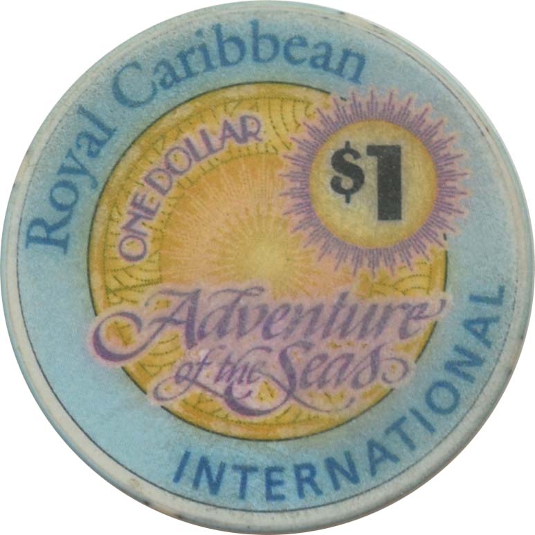 Adventure of the Seas (Royal Caribbean) Cruise Line Casino $1 Chip