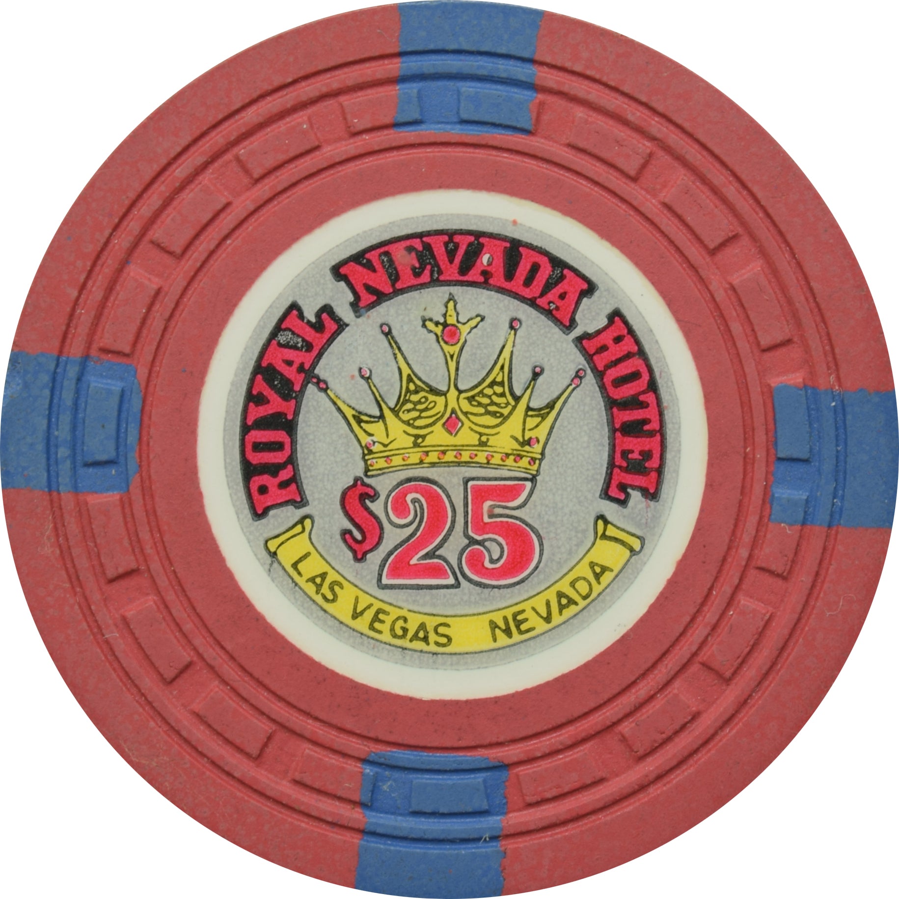 Royal Nevada Hotel Casino Las Vegas Nevada $25 Chip 1955