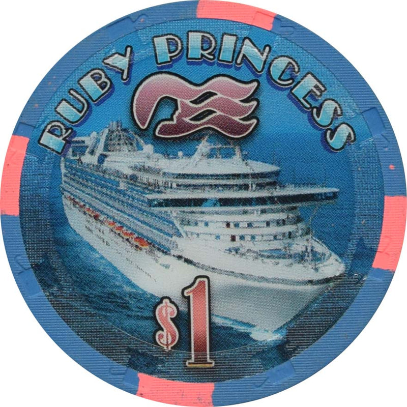 Ruby Princess (Princess Cruises) Casino $1 Chip 2008