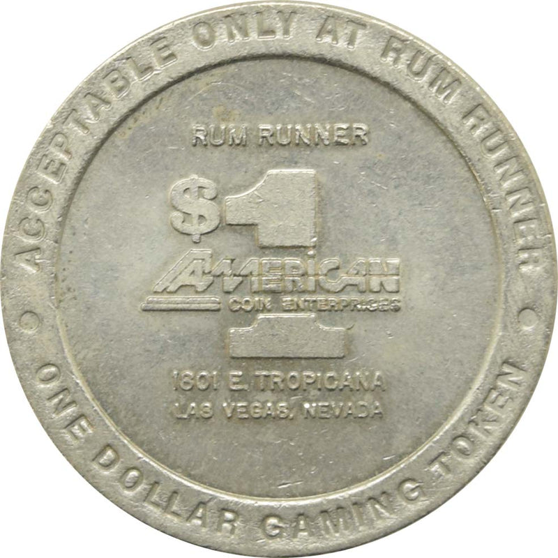 Rum Runner Casino Las Vegas Nevada $1 Token 1987