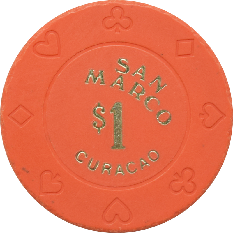 San Marco Casino Punda Curacao $1 Chip