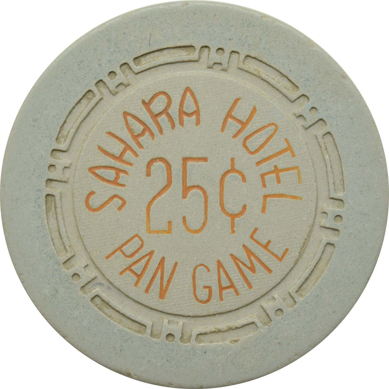 Sahara Casino Las Vegas Nevada 25 Cent Pan Game Chip 1950s