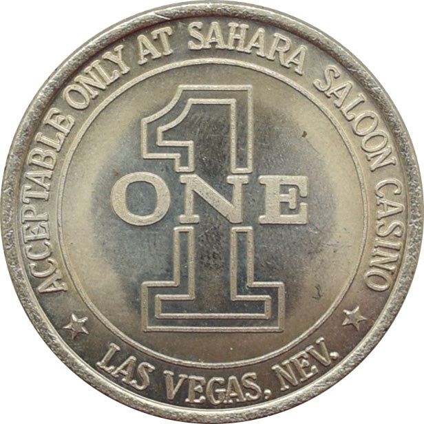 Sahara Saloon Casino Las Vegas Nevada $1 Token 1986