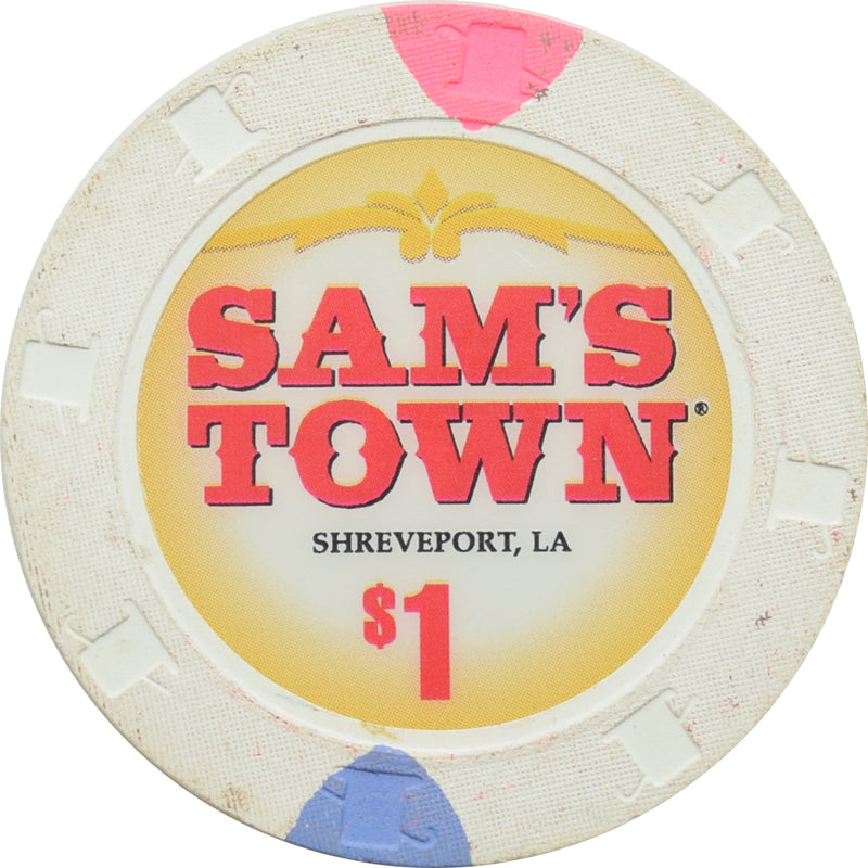 Sam's Town Casino Shreveport LA $1 Chip